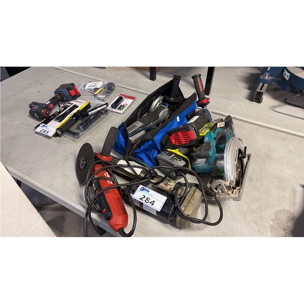 MIXED ITEMS OF 5 POWER TOOLS INCL HILTI AG 500-12D, MAKITA SKILL SAW, DREMEL ULTRA-SAW, PROPOINT