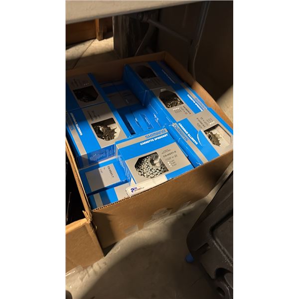 ASSORTED SHIMANO CASSETTE SPROCKET INCL CS-HG51-8, CS-HG41-7 AND MORE