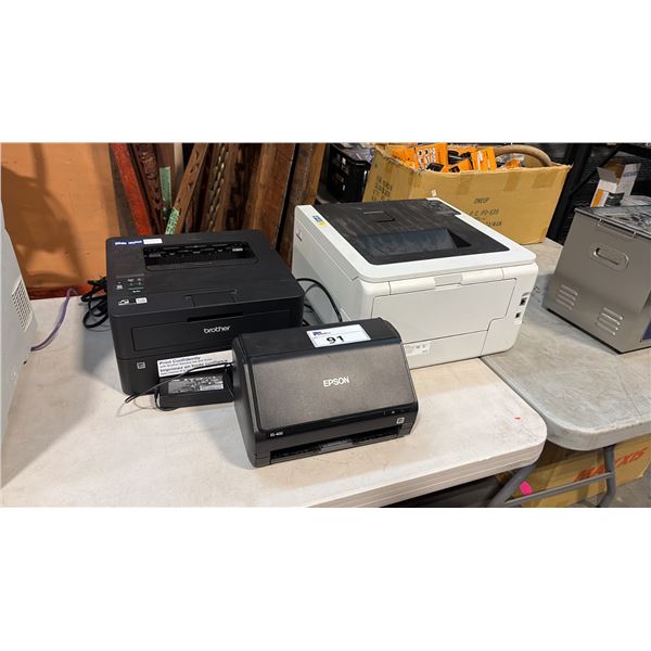 EPSON WORKFORCE ES-400 COMPACT COLOR DUPLEX DOCUMENT SCANNER,   BROTHER HL-L2460DW