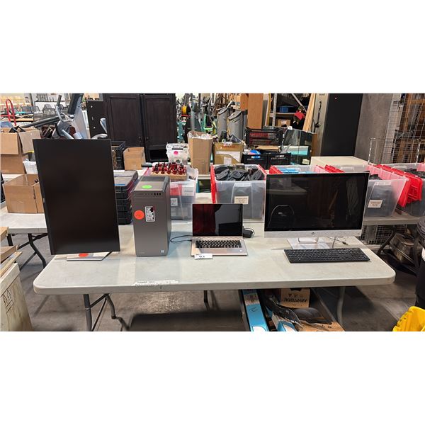ASSORTED COMPUTERS INCL DELL XPS D24M002, LENOVO YOGA 80VF C/W PSU, HP ALL-IN-ONE TPC-Q038-24
