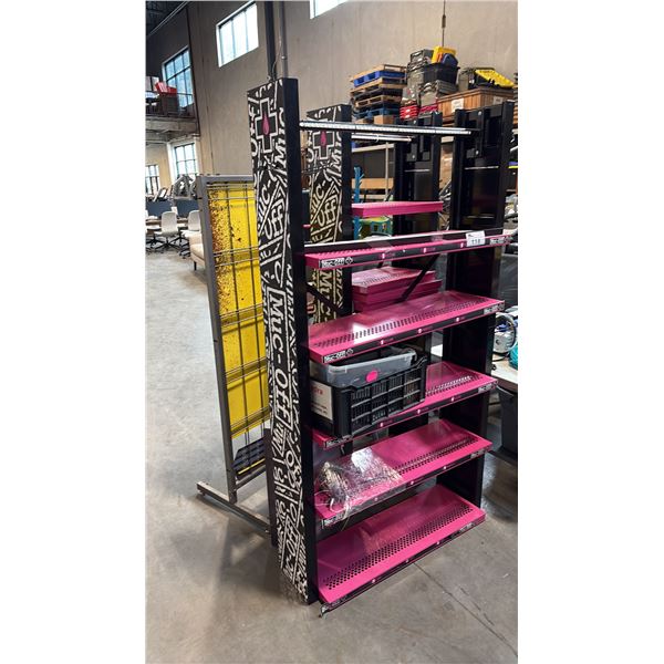 3 DISPLAY RACKS W/ CONTENTS - MUST TAKE ALL