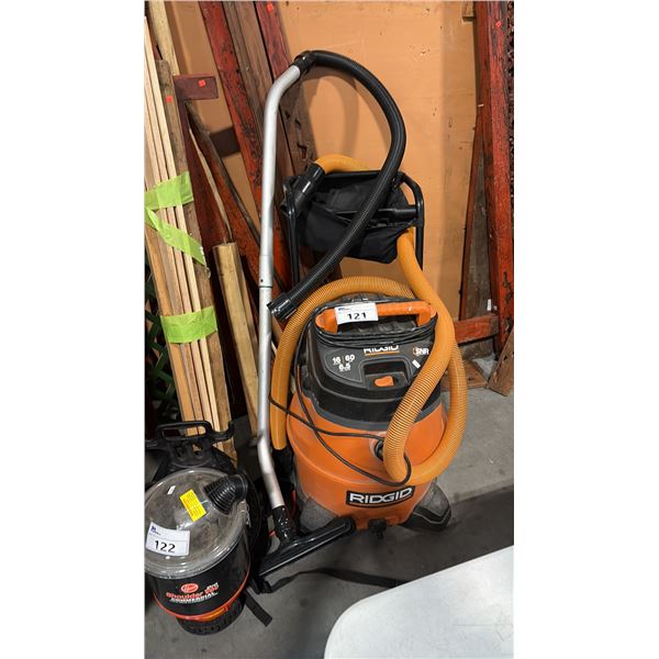RIDGID SNR WD18511 16-GALLON (60 LITRE) WET/DRY VACUUM CLEANER