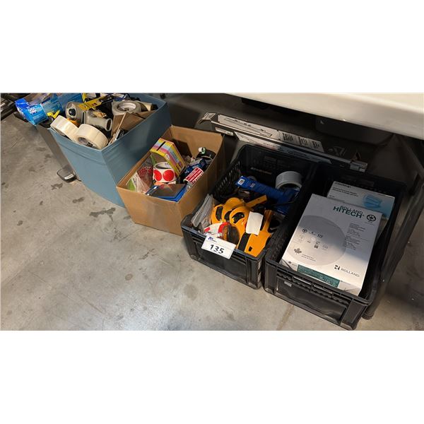 OFFICE SUPPLIES INCLUDES TAGGING GUNS, PARK TOOL DS-2 AND MORE