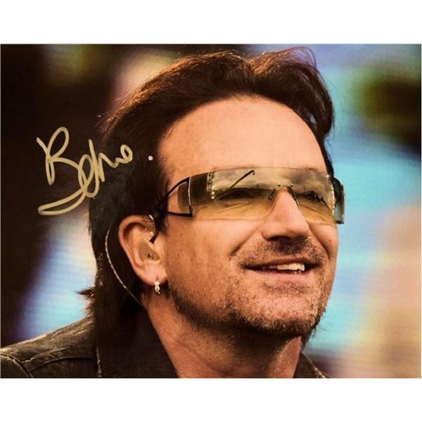 U2 facsimile signed photo