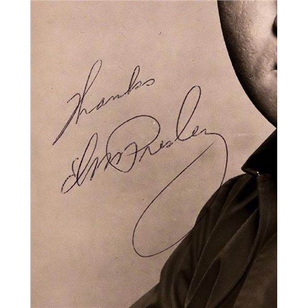Elvis Presley facsimile signed promo photo