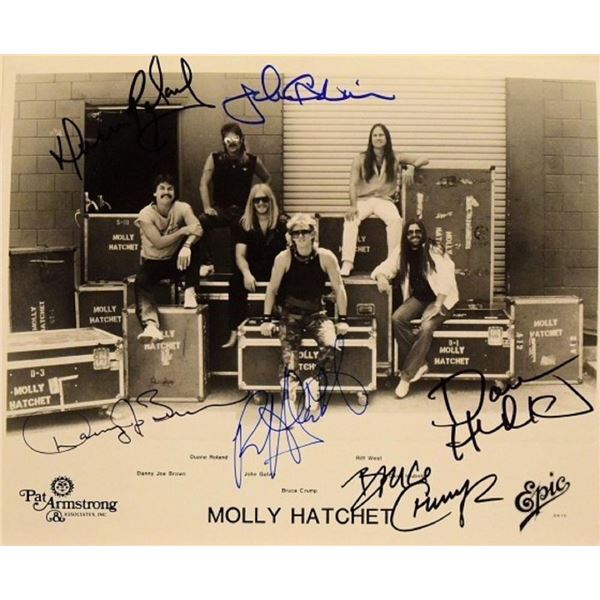 Molly Hatchet facsimile signed promo photo
