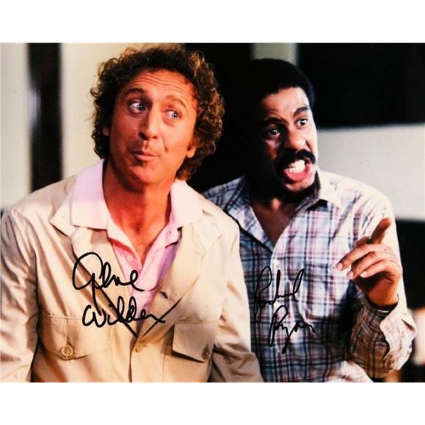 Richard Pryor and Gene Wilder signed Stir Crazy photo