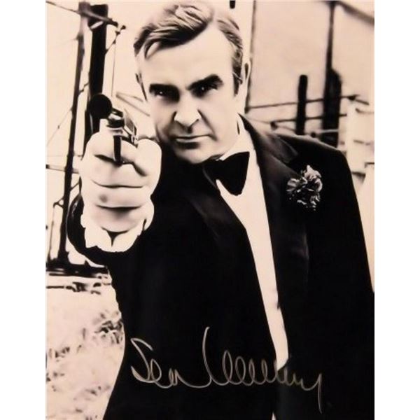 Sean Connery signed portrait photo