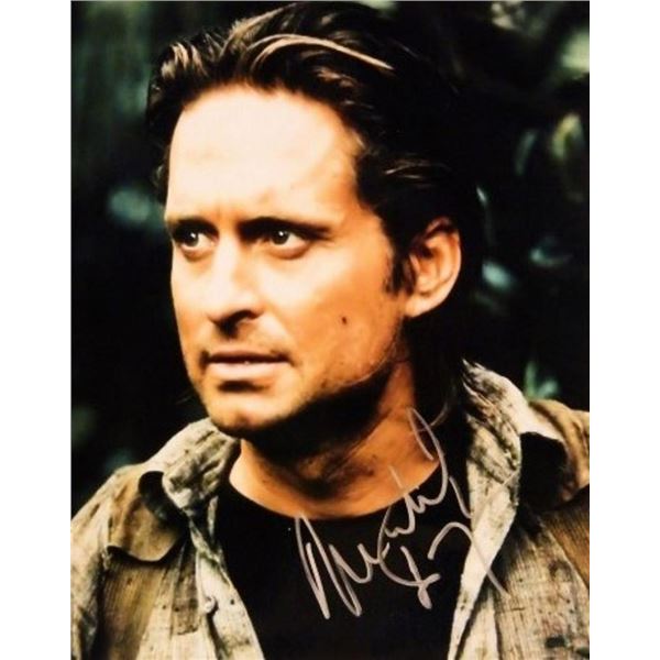 Michael Douglas facsimile signed portrait photo