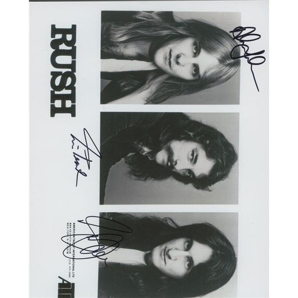 Rush facsimile signed photo