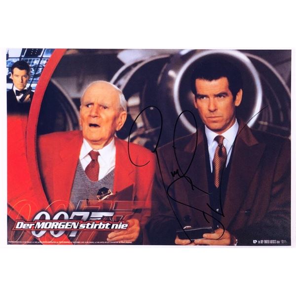 Tomorrow Never Dies Pierce Brosnan facsimile signed movie photo