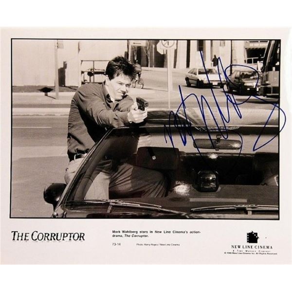 Mark Wahlberg signed movie still photo