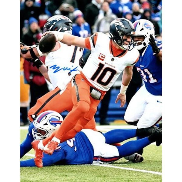 Bo Nix facsimile signed photo