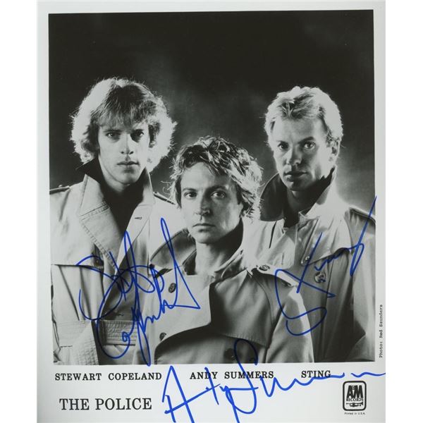 The Police facsimile signed photo