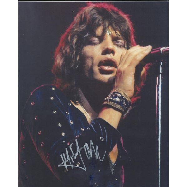 Mick Jagger facsimile signed photo