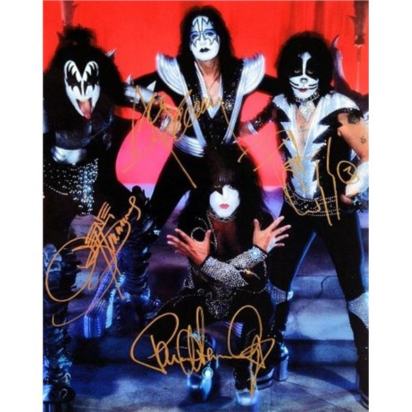 KISS facsimile signed promo photo
