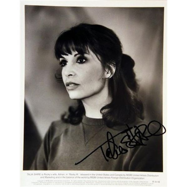 Talia Shire signed Rocky photo
