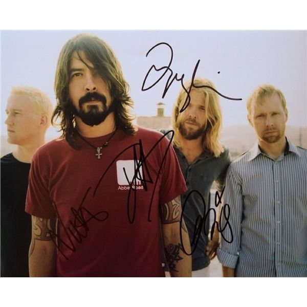 Foo Fighters facsimile signed promo photo