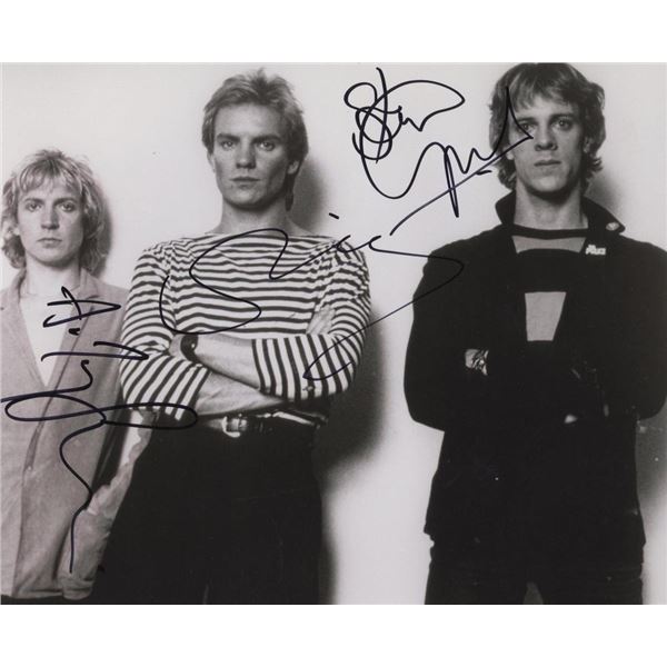The Police facsimile signed photo