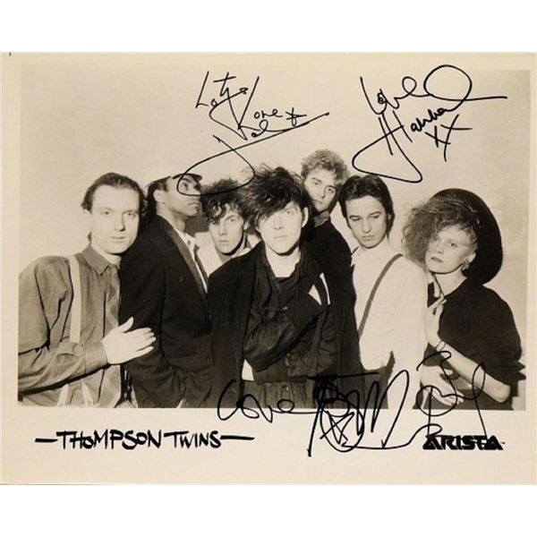 Thompson Twins facsimile signed promo photo