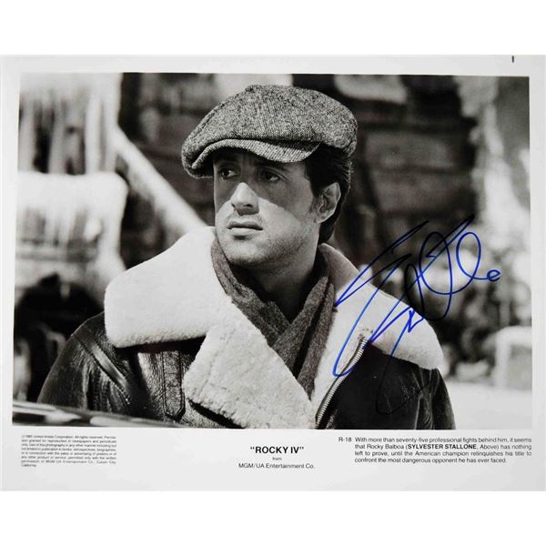 Sylvester Stallone facsimile signed movie still photo