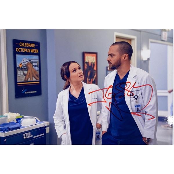 Grey's Anatomy Jesse Williams facsimile signed photo