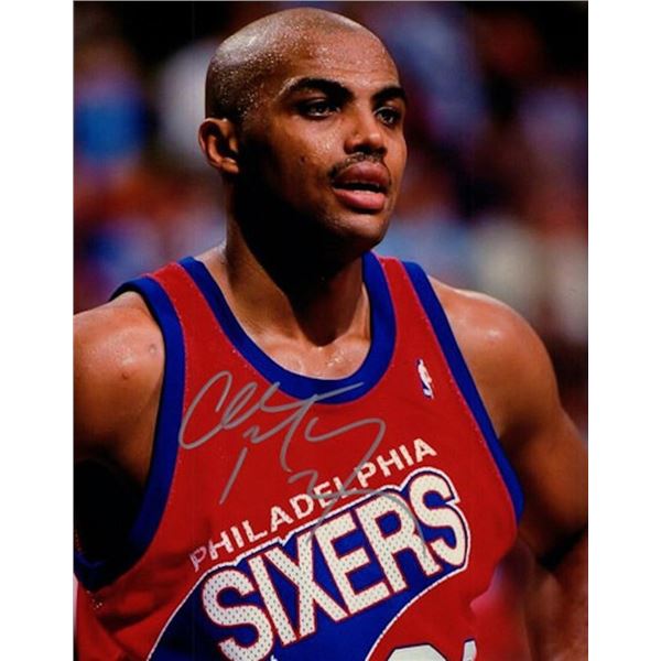 Philadelphia 76ers Charles Barkley facsimile signed photo