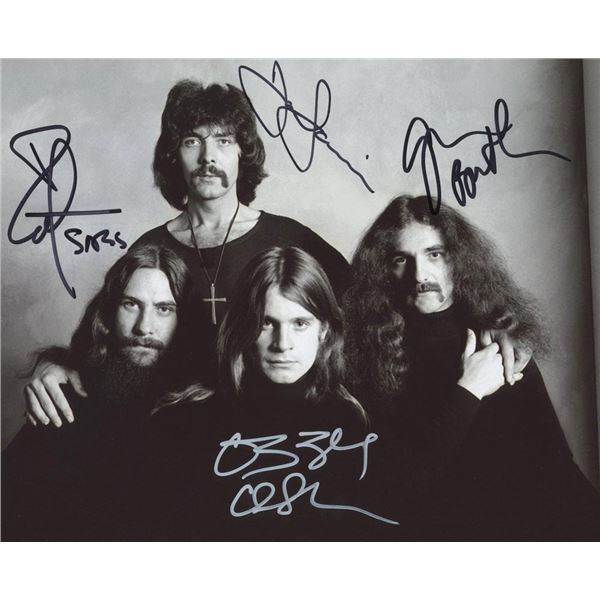 Black Sabbath facsimile signed photo