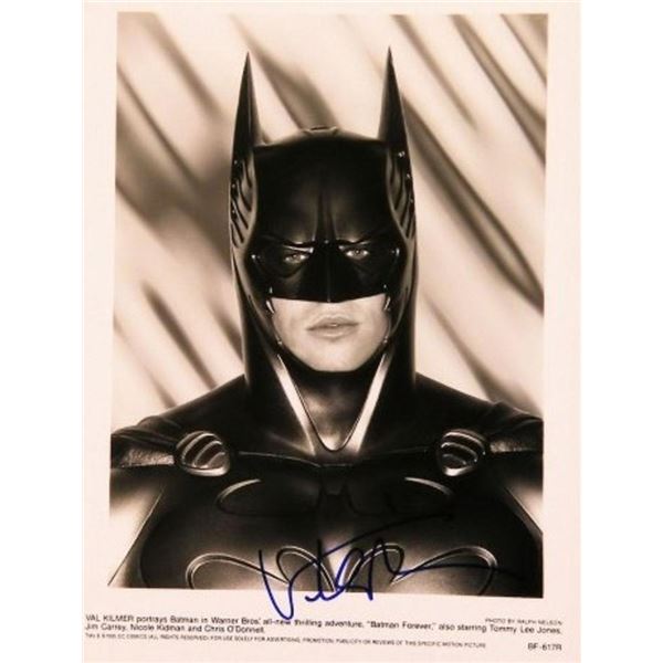 Val Kilmer facsimile signed Batman promo photo