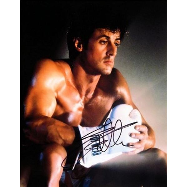 Sylvester Stallone signed portrait photo