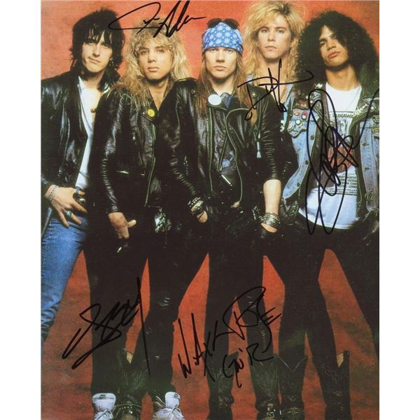 Guns and Roses facsimile signed photo