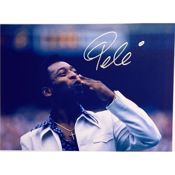 PelÃ© facsimile signed photo