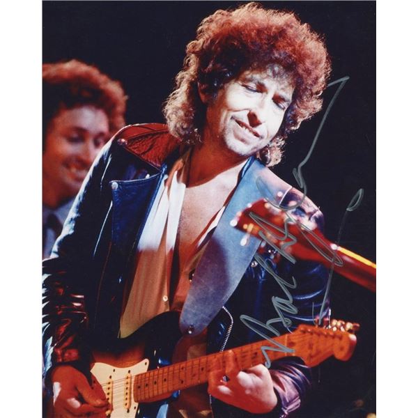 Bob Dylan facsimile signed photo