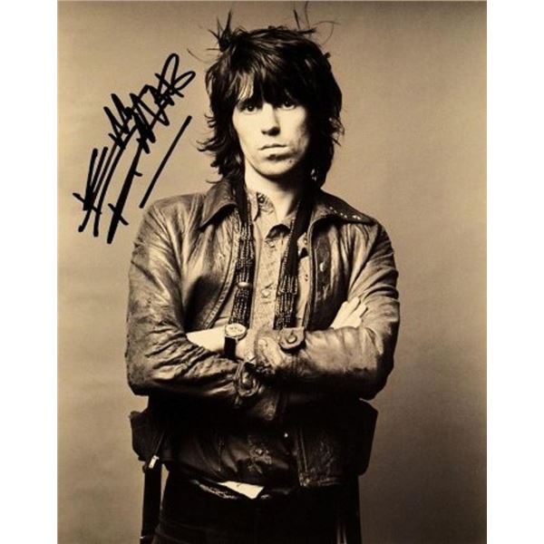 Keith Richards facsimile signed promo photo