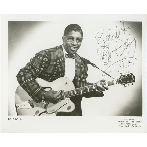 Bo Diddley facsimile signed photo