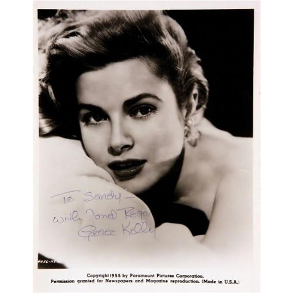 Grace Kelly signed portrait photo