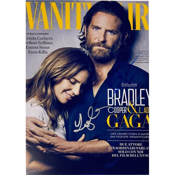 A Star is Born Lady Gaga and Bradley Cooper facsimile signed photo