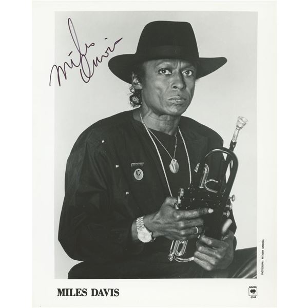 Miles Davis facsimile signed photo