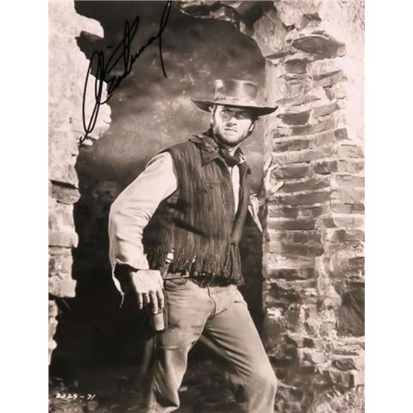 Clint Eastwood facsimile signed movie still photo
