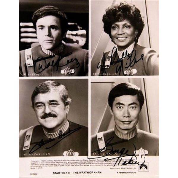 Star Trek II facsimile signed promo photo