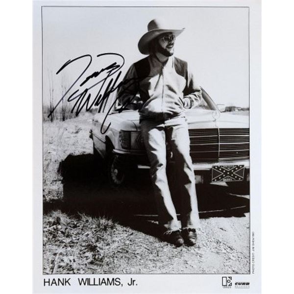 Hank Williams Jr. facsimile signed promo photo