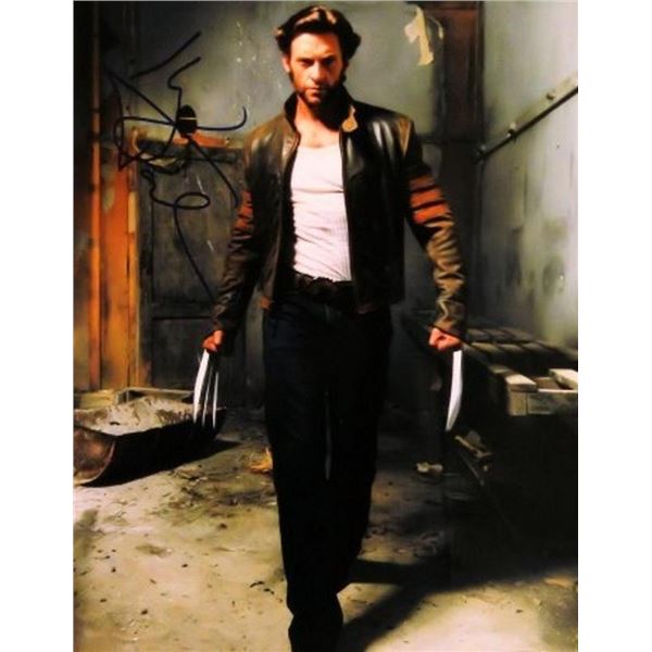 Hugh Jackman facsimile signed movie photo