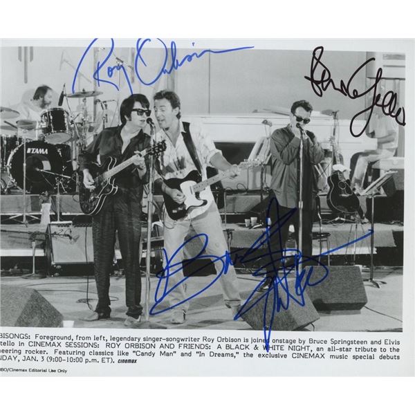 Roy Orbison / Bruce Springsteen / Elvis Costello facsimile signed photo