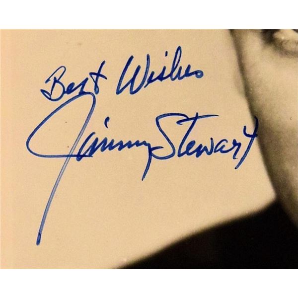 Jimmy Stewart signed portrait photo