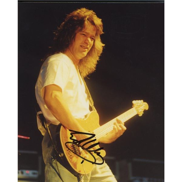 Eddie Van Halen facsimile signed photo