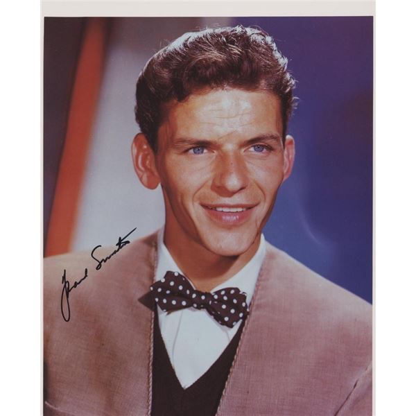Frank Sinatra facsimile signed photo.