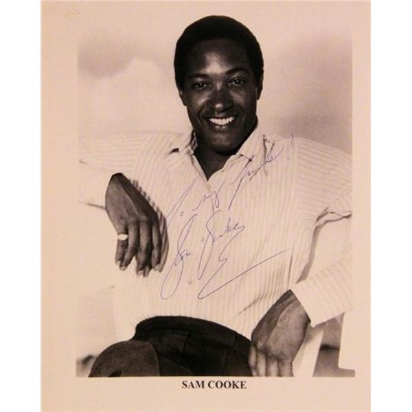 Sam Cooke facsimile signed promo photo