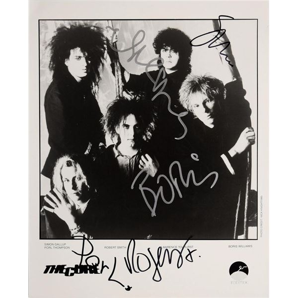 The Cure facsimile signed promo photo