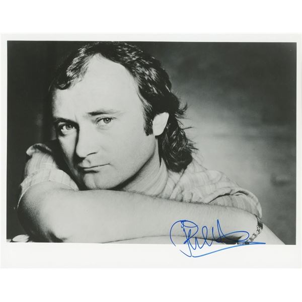 Phil Collins facsimile signed photo
