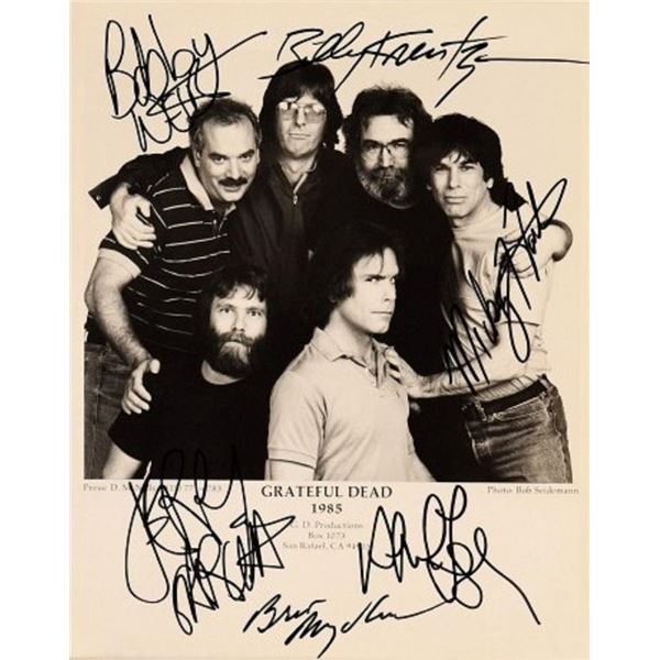 Grateful Dead facsimile signed promo photo